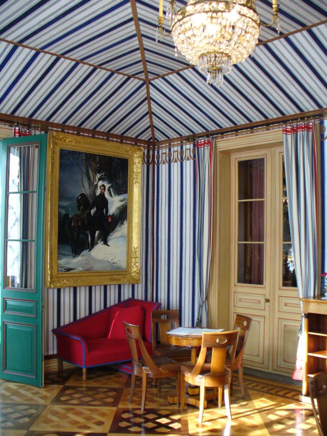 Zeltsalon Blick auf Louis